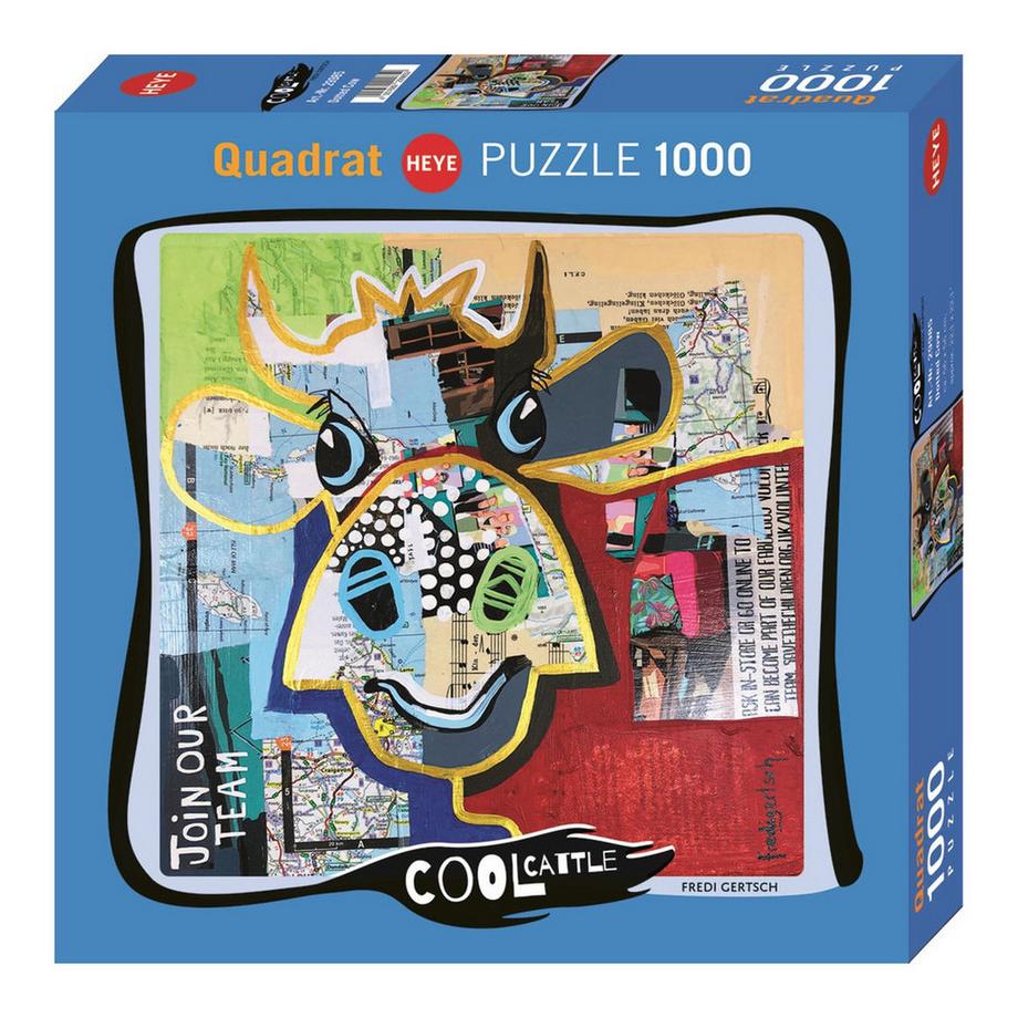 Heye  Puzzle Dotted Cow Square (1000Teile) 