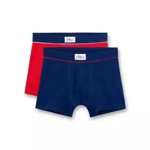 Jungen-Shorts (Doppelpack) blau/rot