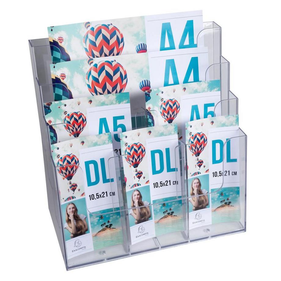 Exacompta Porta brochure/cataloghi da banco multi-formati  