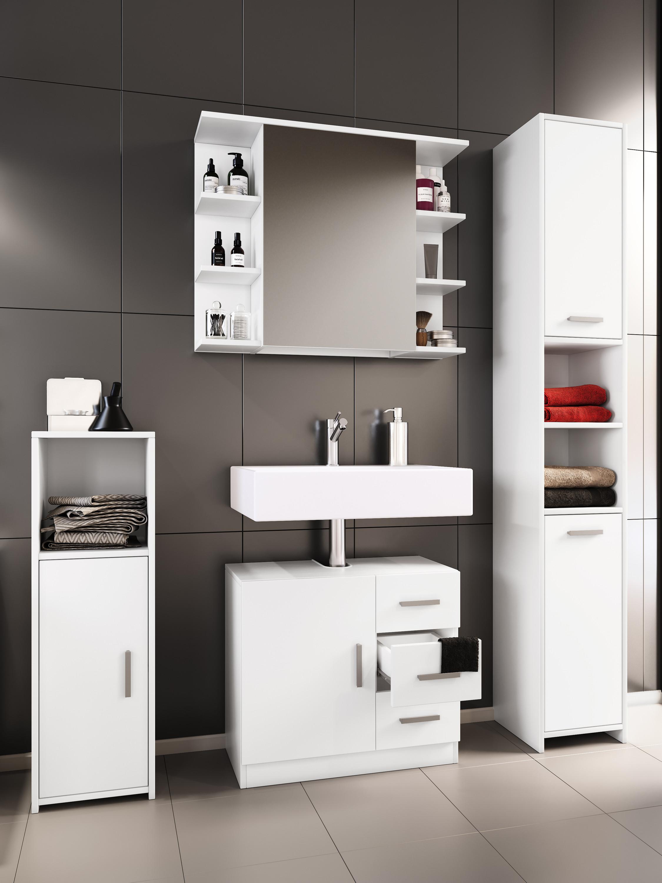 VCM 4-tlg. Badmöbel Komplett Set "Zalo Ill"  