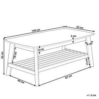 Beliani Table basse en MDF Traditionnel TULARE  