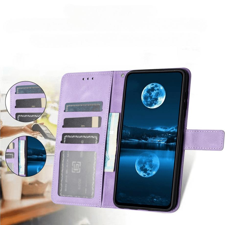 Cover-Discount  Galaxy A36 5G / A56 5G - Custodia in pelle scamosciata dal design vintage 