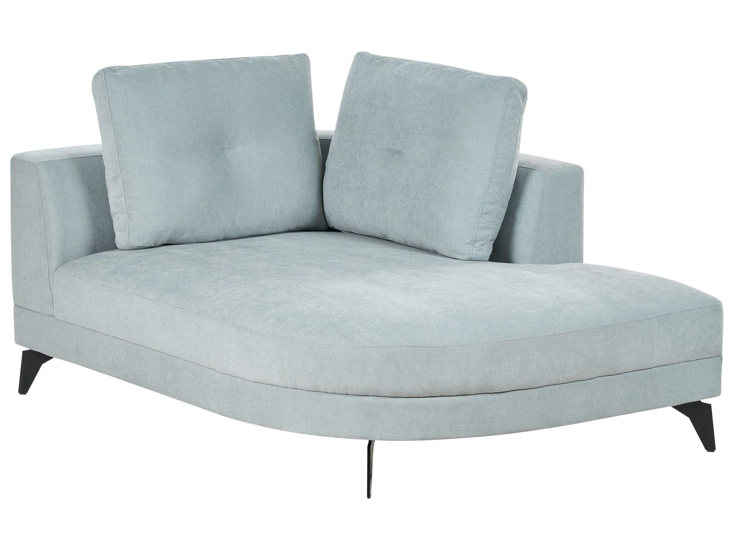 Beliani Chaiselongue aus Chenillegewebe Modern MARUM  