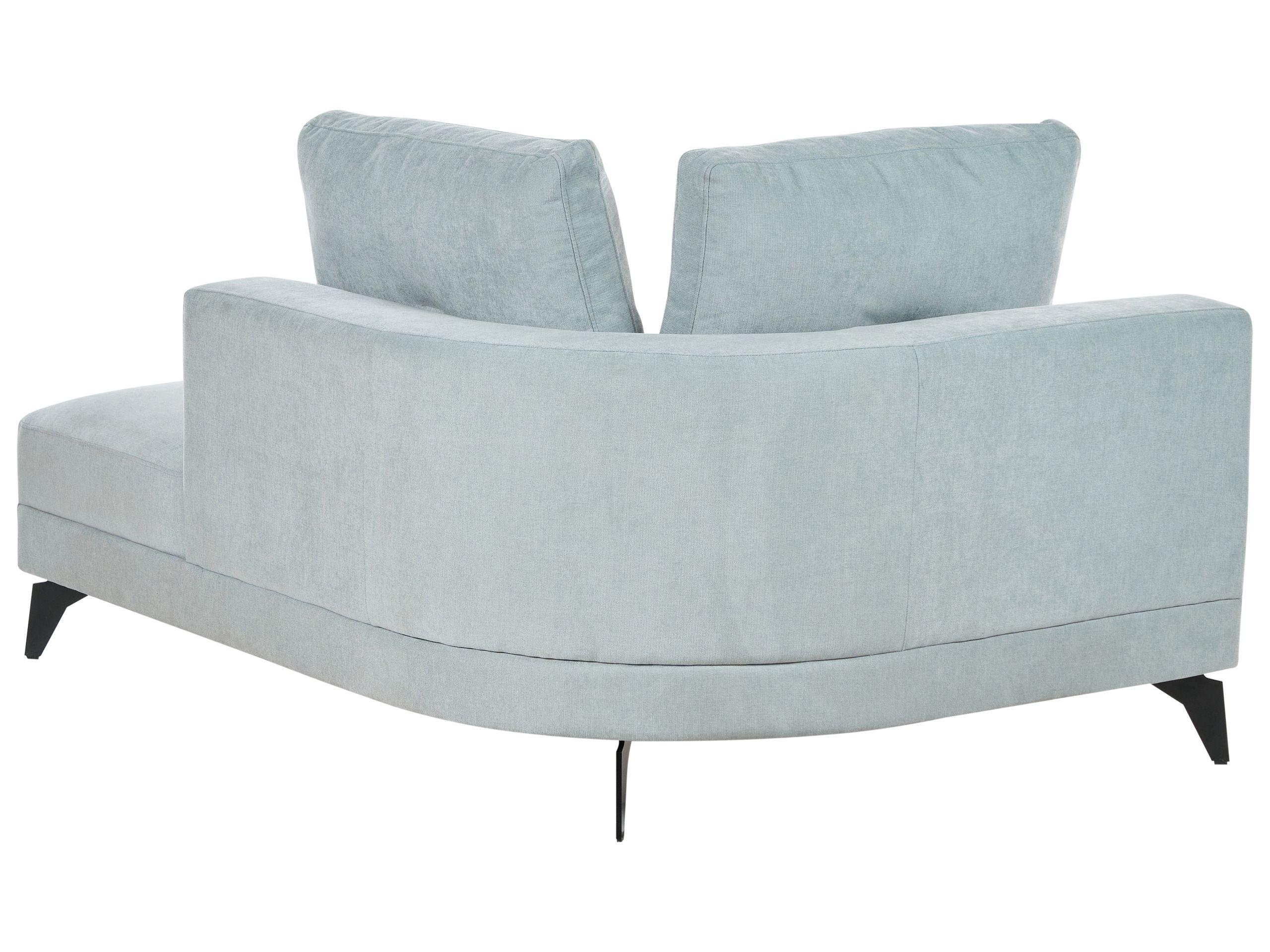 Beliani Chaiselongue aus Chenillegewebe Modern MARUM  