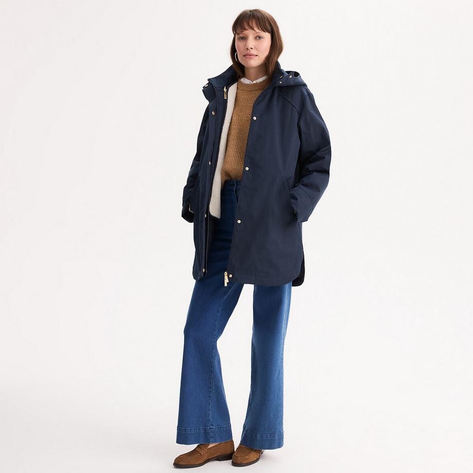 Mittellanger 4-in-1-Parka mit abnehmbarer Weste