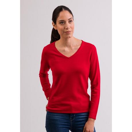 CASH-MERE.CH Pullover Cashmere Scollo a V  