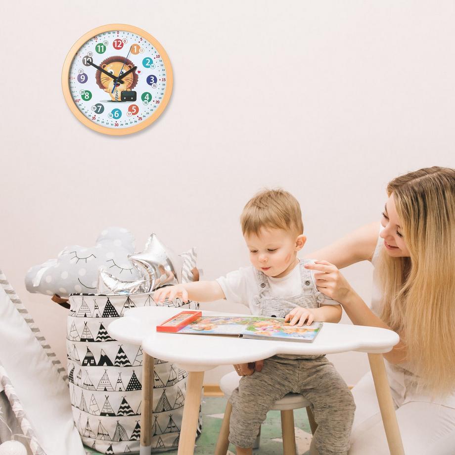 B2X Wanduhr für Kinder "Löwe  