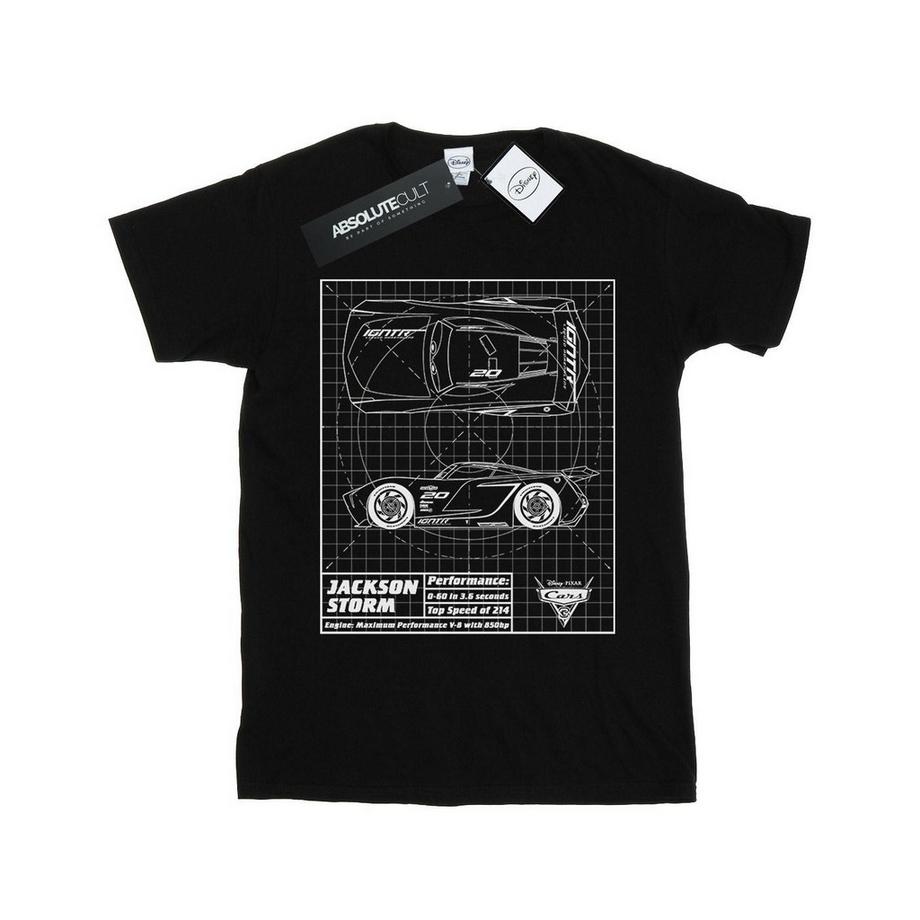 Disney Cars Jackson Storm Blueprint T-Shirt  