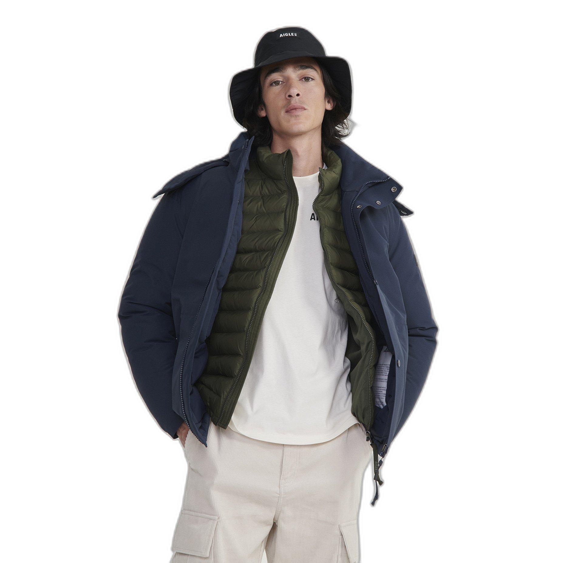 AIGLE  kurze wasserdichte jacke mit abnehmbarer kapuze aige mtd® 