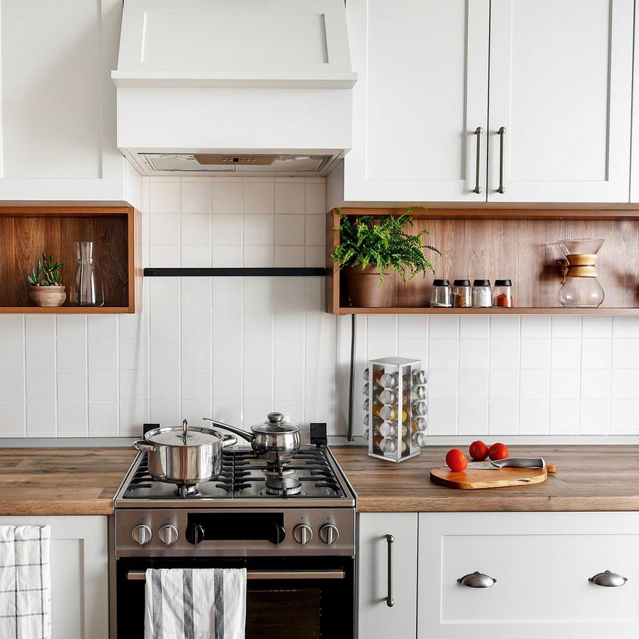 Northix Porta spezie girevole con 20 barattoli per spezie  