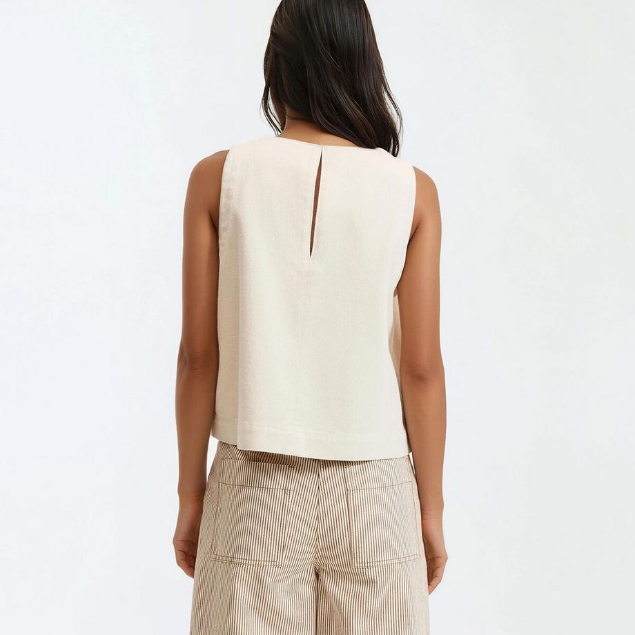 La Redoute Collections Top sans manches en denim  