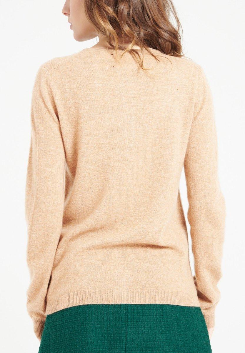 Studio Cashmere8 LILLY 4 Taillierte Strickjacke mit Rundhalsausschnitt  