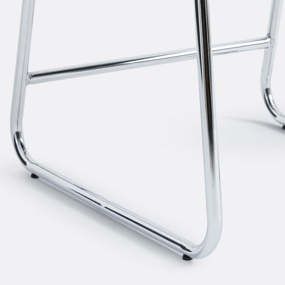 La Redoute Intérieurs Set mit 2 Stühlen aus Chrom und Stoff  