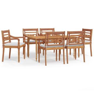 VidaXL set da pranzo da giardino Teak riciclato  