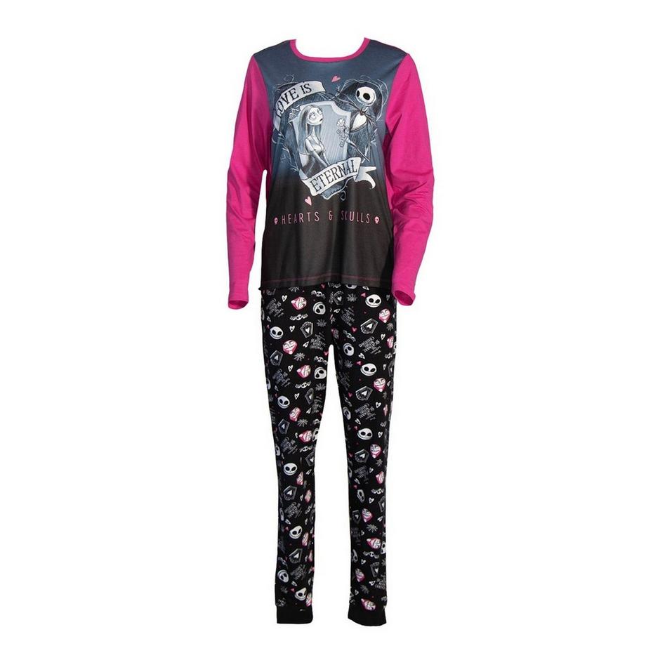 Nightmare Before Christmas  Ensemble De Pyjama Long Motif Jack Et Sally 