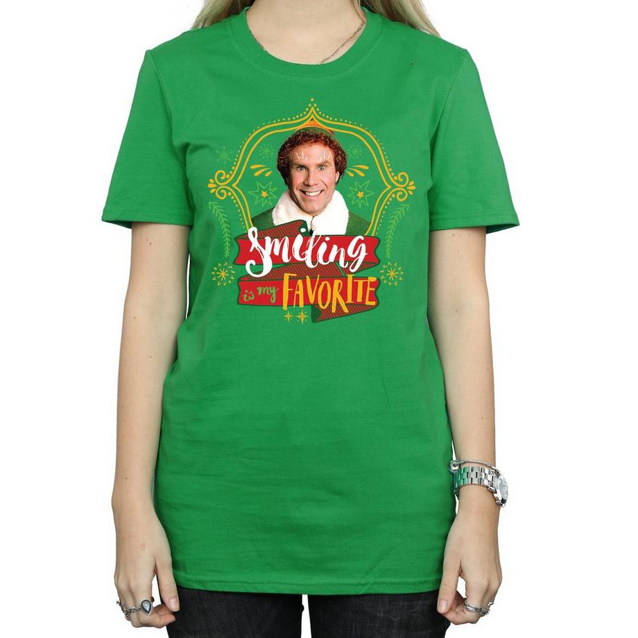 Elf Smiling Is My Favorite T-Shirt  