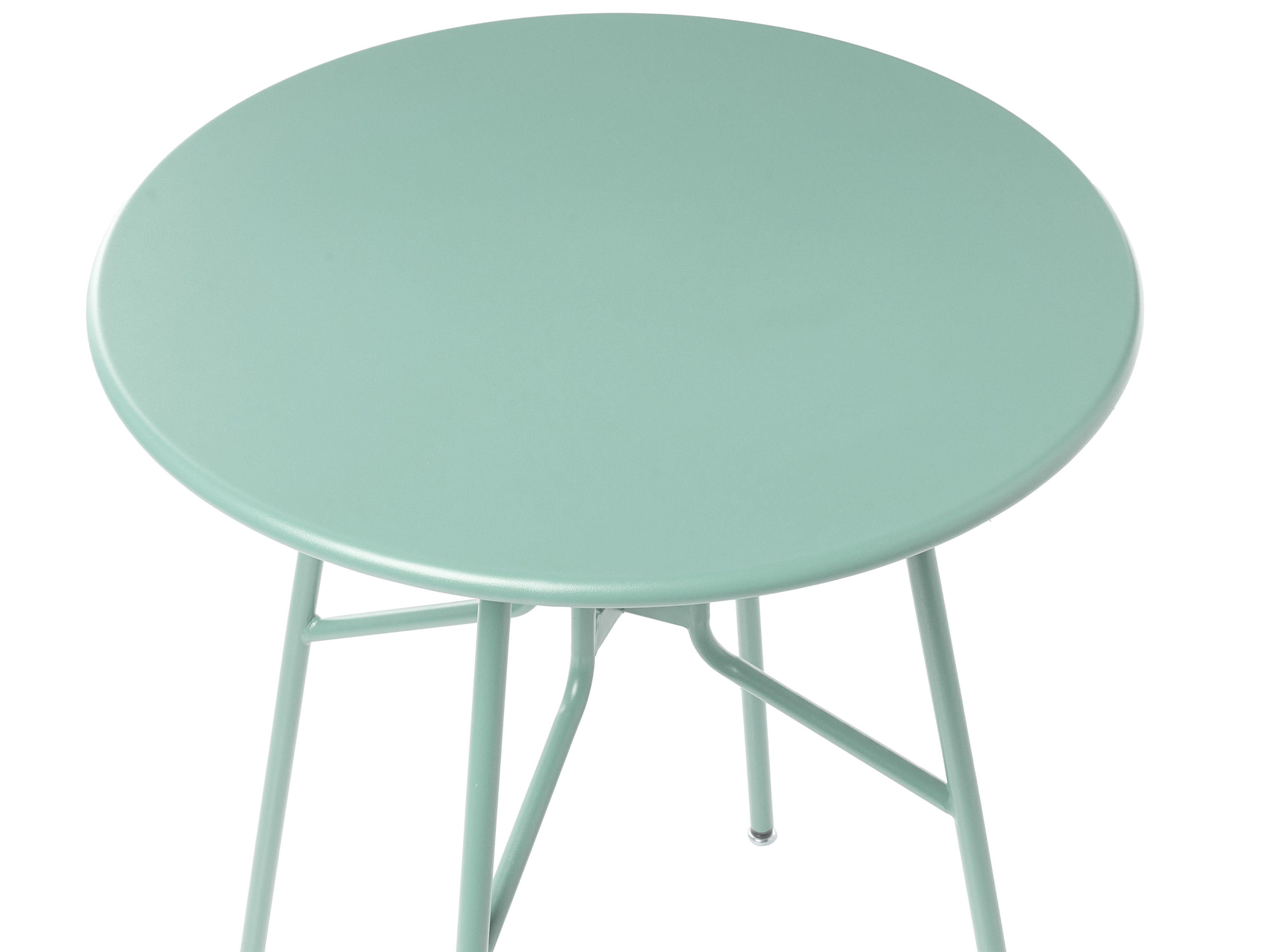 Beliani Table bistrot en Métal Traditionnel TALTAL  