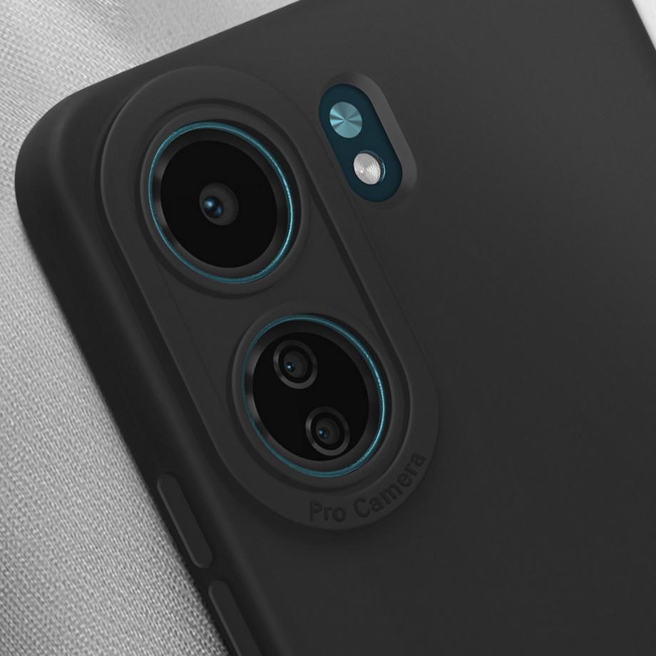 Avizar  Coque Xiaomi Redmi 13C Souple Noir 