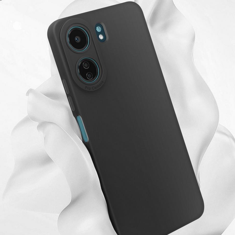 Avizar  Coque Xiaomi Redmi 13C Souple Noir 