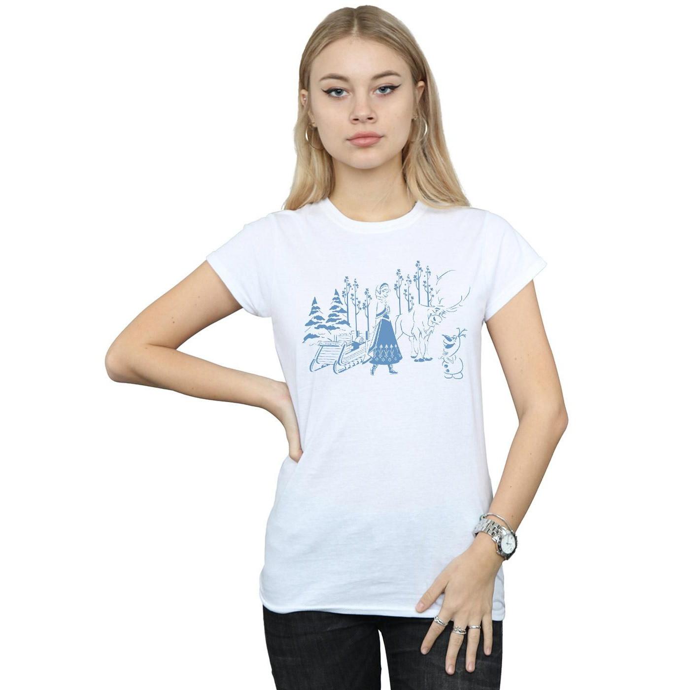 Disney Frozen T-Shirt Stampata  