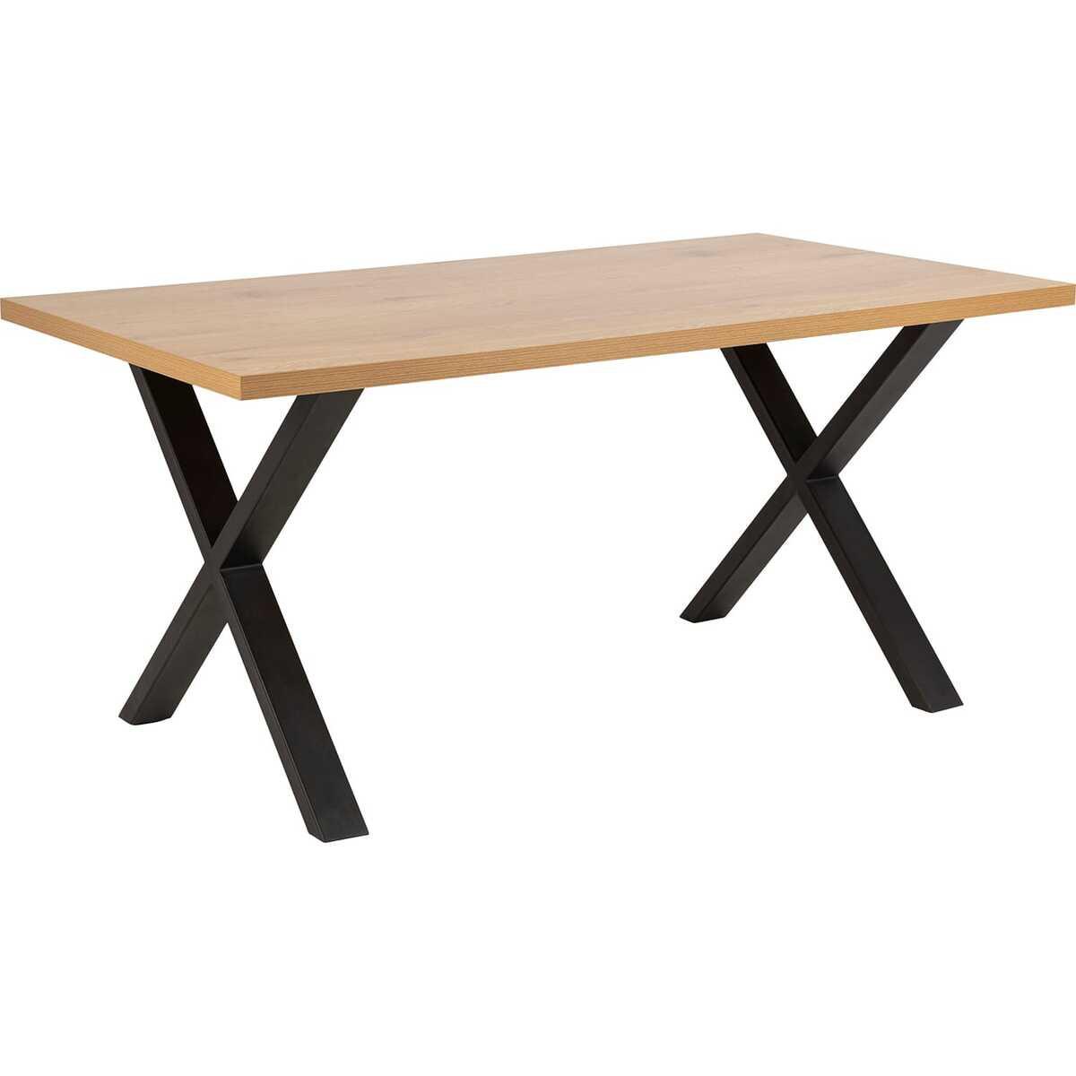 mutoni Table de salle à manger Edmont X-pieds 160x90  