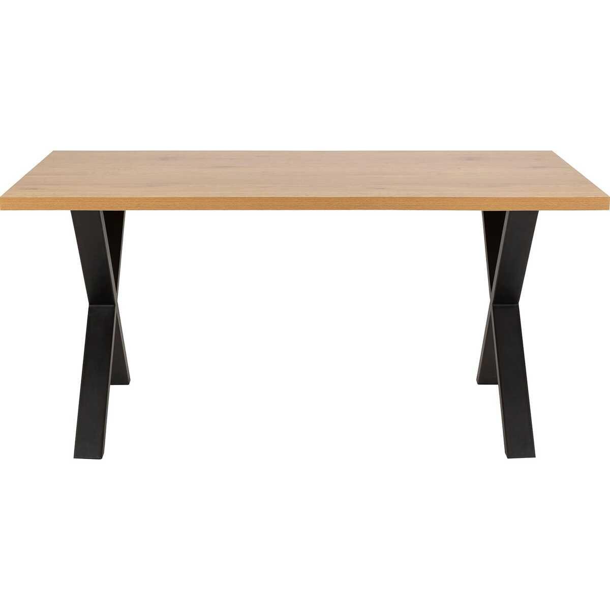 mutoni Table de salle à manger Edmont X-pieds 160x90  