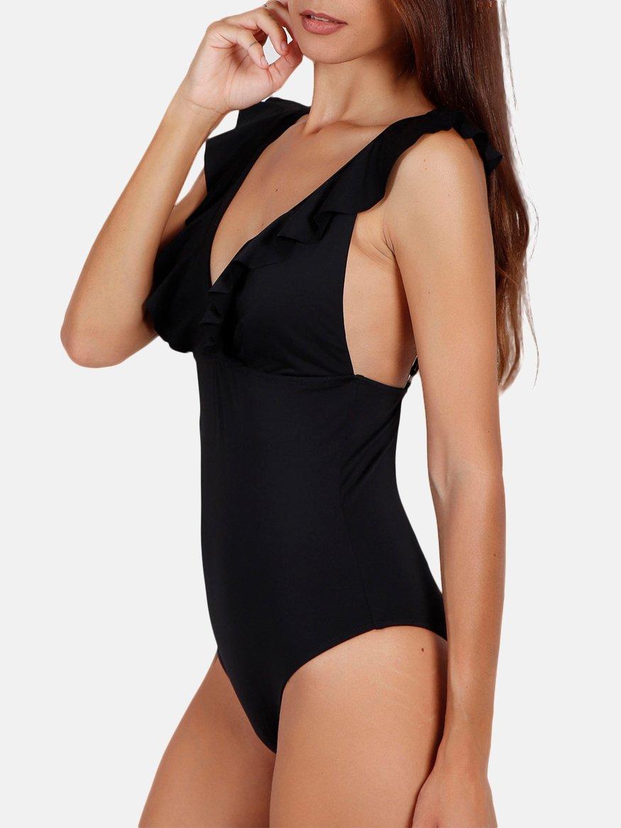 Admas  Costume da bagno a 1 pezzo Summer Frill nero 