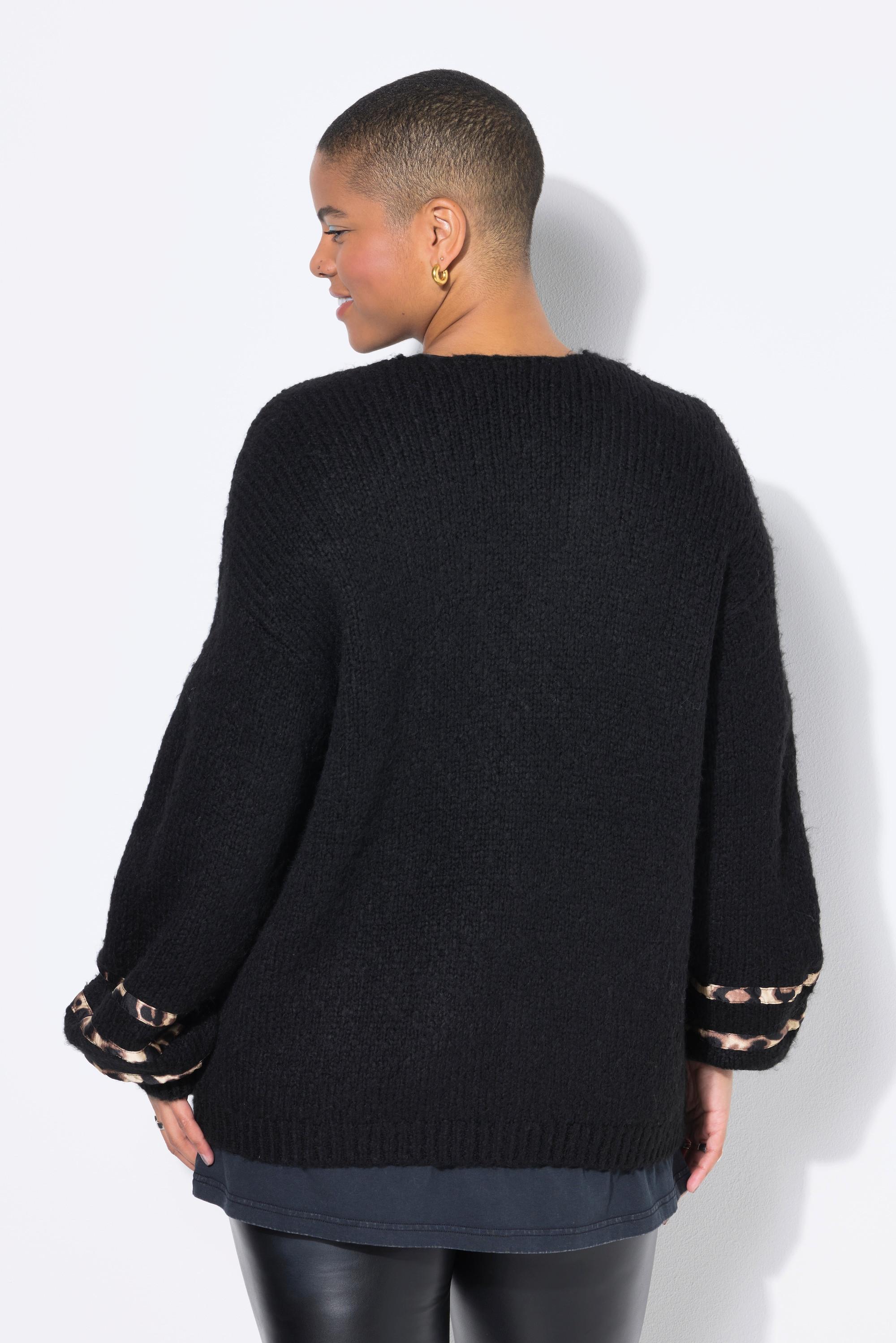 Studio Untold Cardigan Oversize Nœuds Motif Léopard  