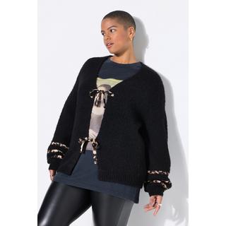 Studio Untold Cardigan Oversize Nœuds Motif Léopard  