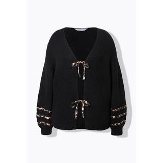 Studio Untold Cardigan Oversize Nœuds Motif Léopard  