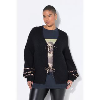 Studio Untold Cardigan Oversize Nœuds Motif Léopard  