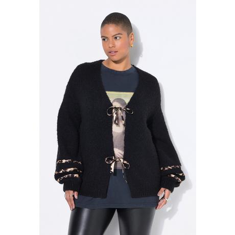 Studio Untold Cardigan Oversize Nœuds Motif Léopard  