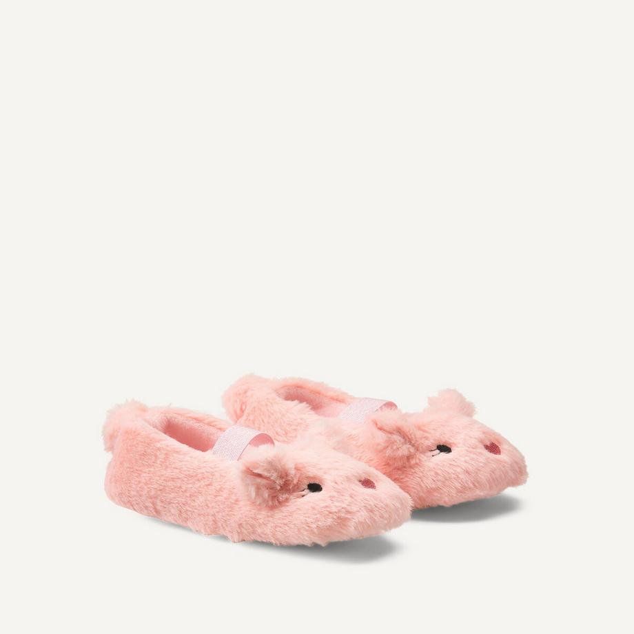 Chaussons souris en peluche