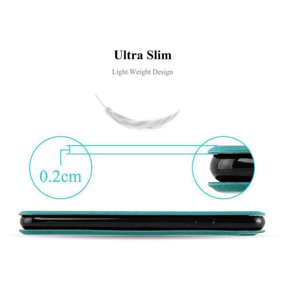 Cadorabo  Housse compatible avec Huawei MATE 8 - Coque de protection avec fermeture magnétique, fonction de support et 2 fenêtres de visualisation 