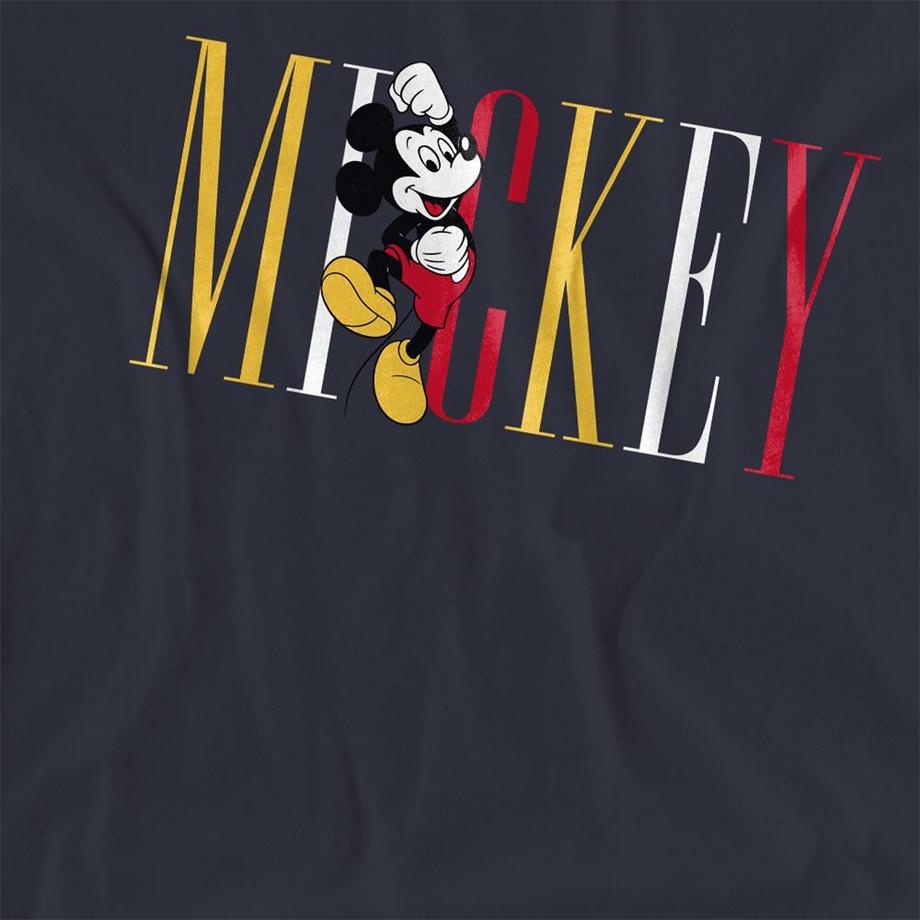 Disney  Maglietta Topolino Nome Multicolore 