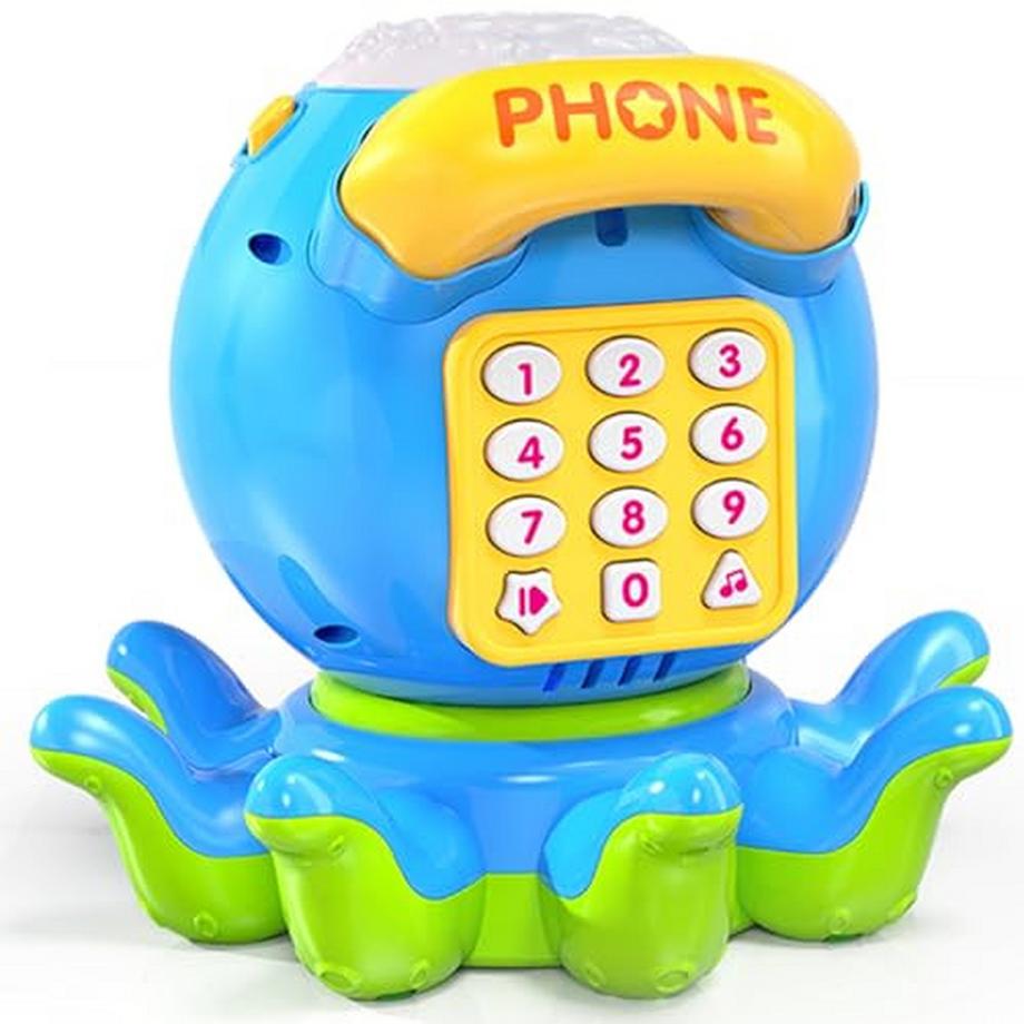 Activity-board  Oktopus krabbelndes Babyspielzeug mit Licht & Musik Kinderspielzeug 