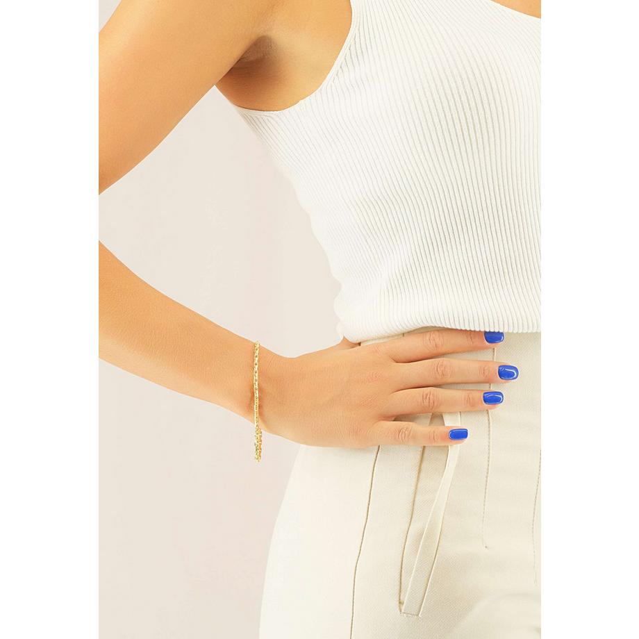 MUAU Schmuck  Bracelet Anker Gelbgold 750, 3cm, 21mm 