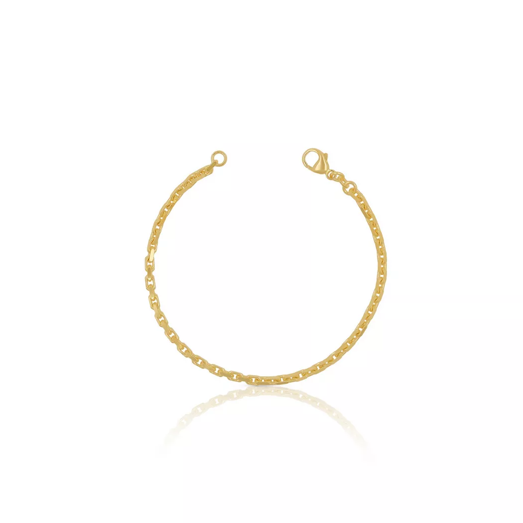 MUAU Schmuck - Bracelet Anker Gelbgold 750, 3cm, 21mm, 21cm