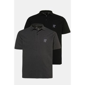 Poloshirts, Basic, 2er-Pack, Piqué, gekämmte Baumwolle