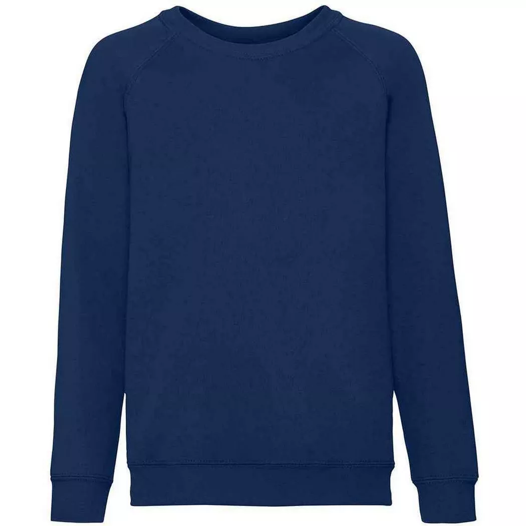 Fruit of the Loom - Sweatshirt Raglanärmel, 104, Marine