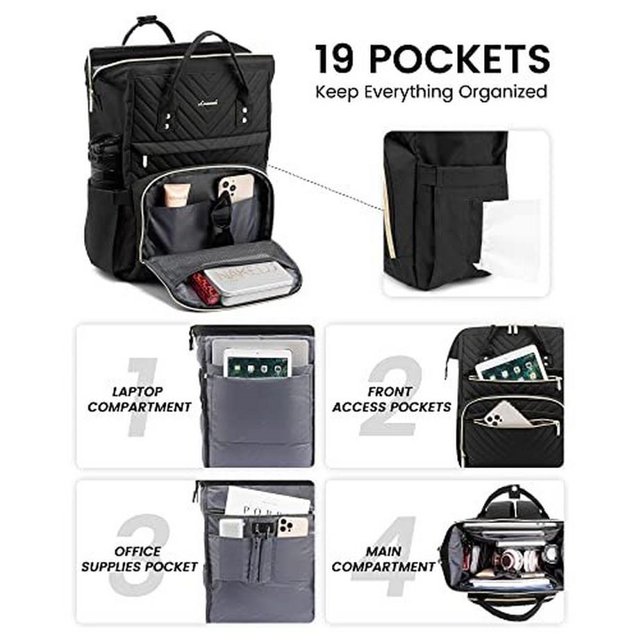 Only-bags.store Sac à Dos étanche pour Ordinateur Portable 15.6 Pouces  