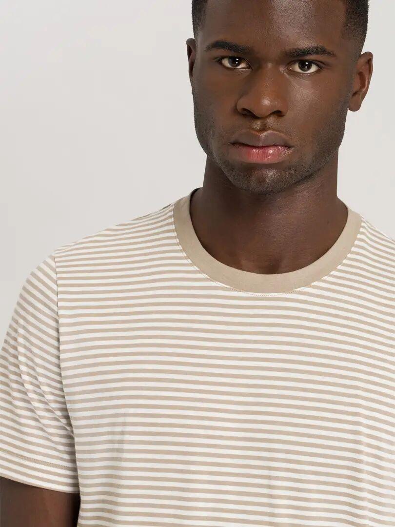 HANRO Night & Day Geringelter Kurzer Pyjama  