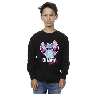 Disney  Lilo And Stitch Ohana Forever Heart Sweatshirt 