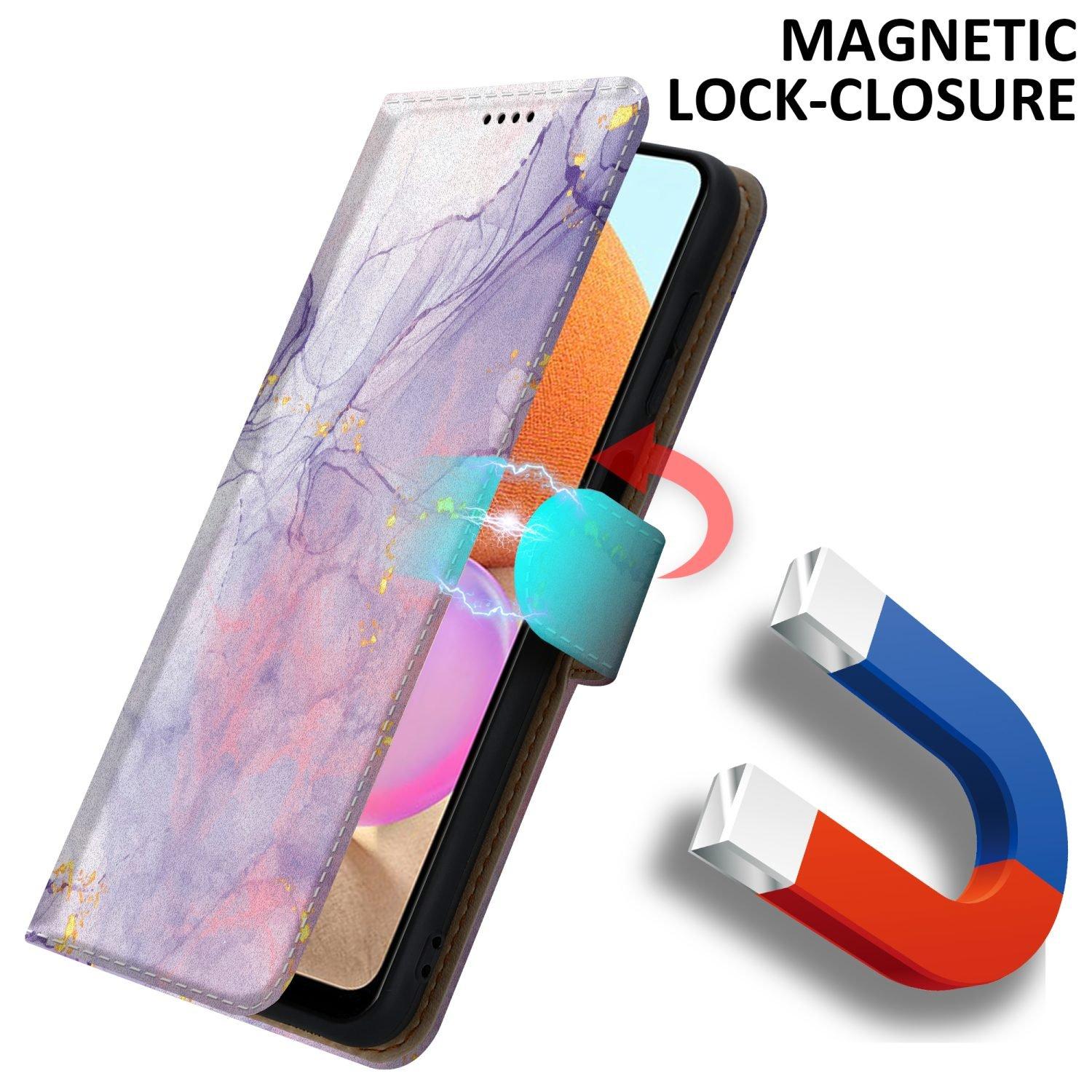 Cadorabo  Housse compatible avec Samsung Galaxy A32 4G - Coque de protection avec fermeture magnétique, fonction de support et compartiment pour carte 