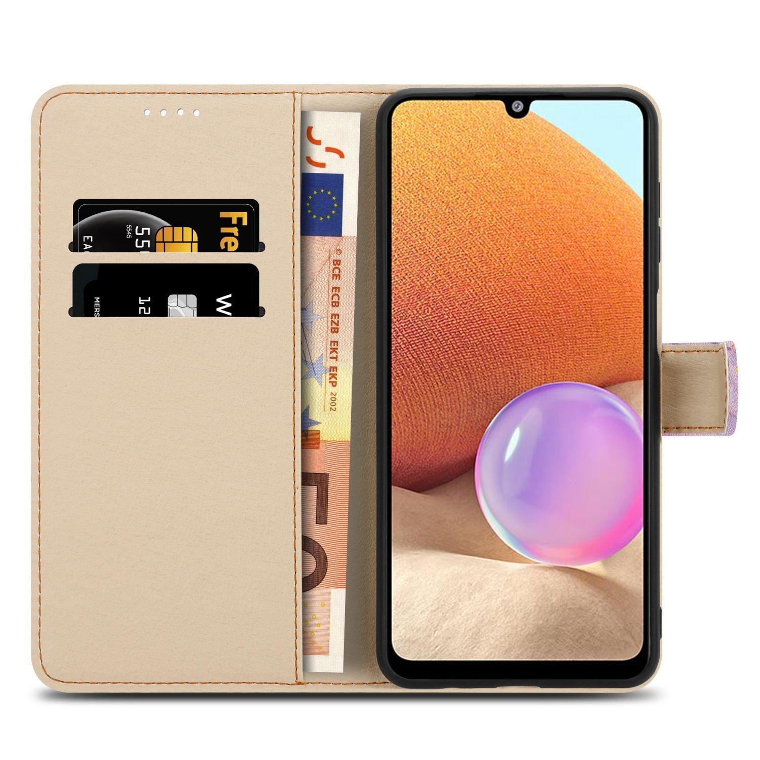 Cadorabo  Housse compatible avec Samsung Galaxy A32 4G - Coque de protection avec fermeture magnétique, fonction de support et compartiment pour carte 