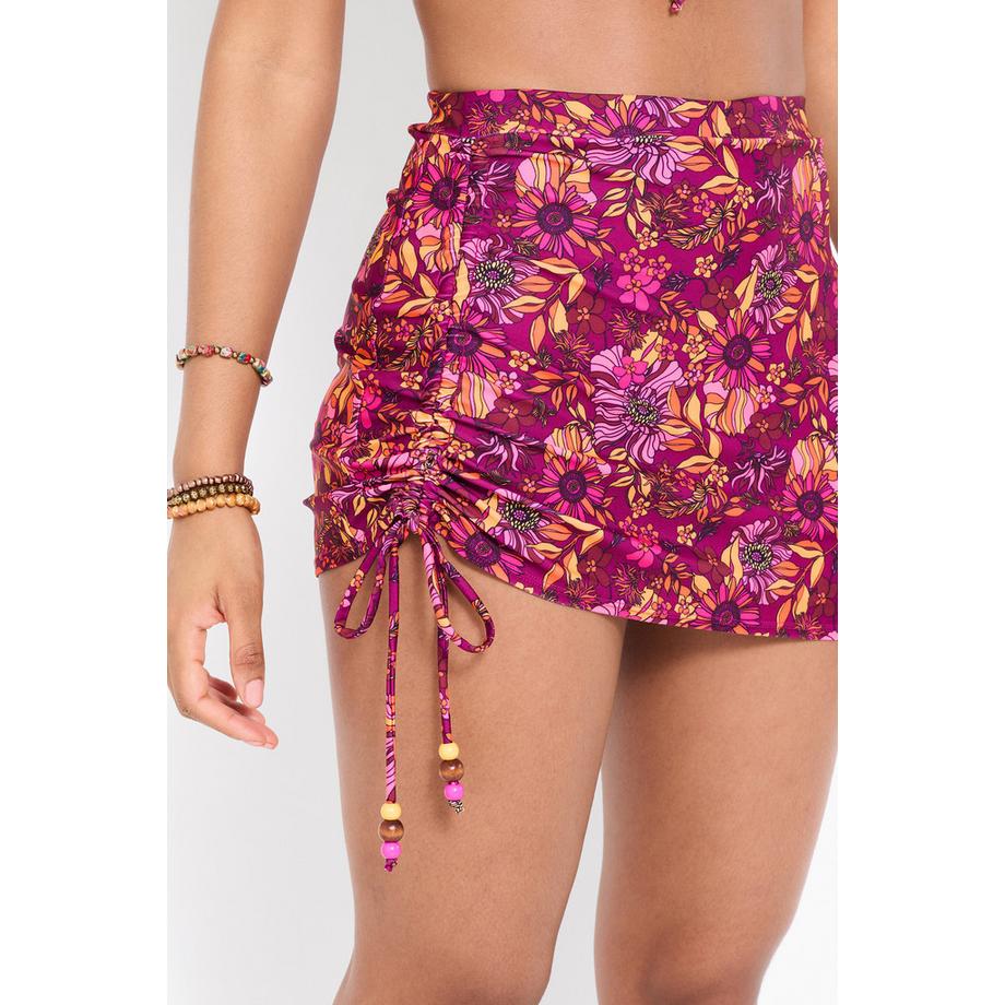 Joe Browns gonna da bagno con stampa floreale e dettaglio arricciato  