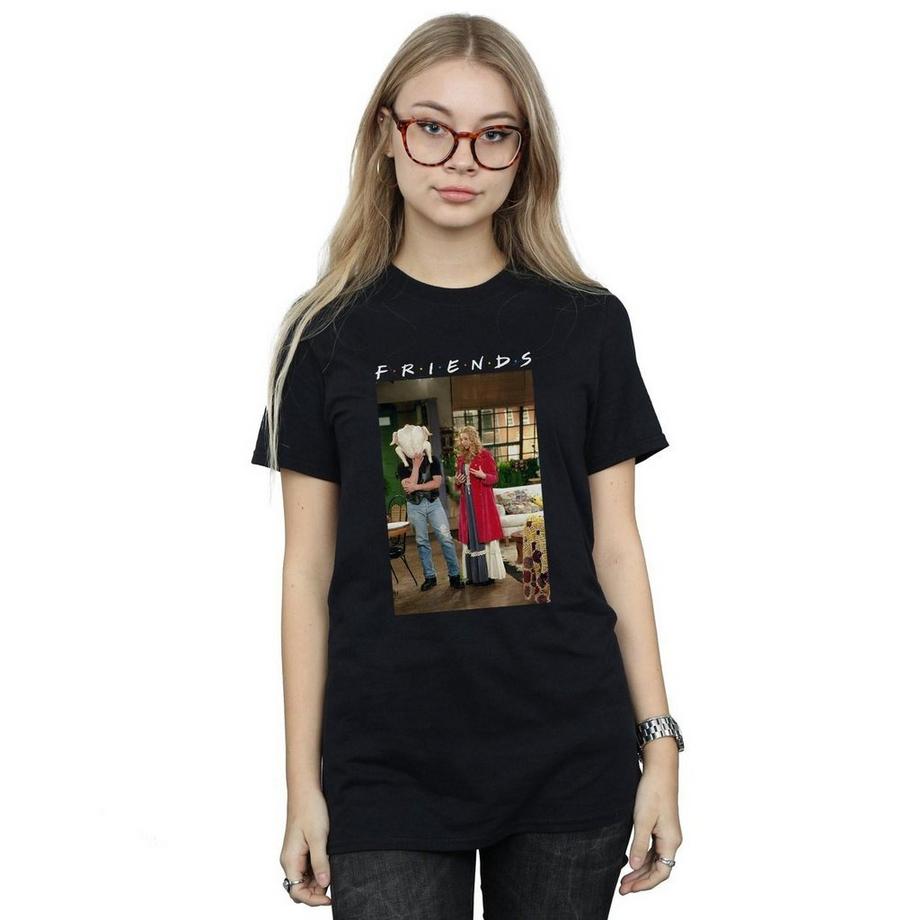 Friends Phoebe und Joey bedrucktes T-Shirt  