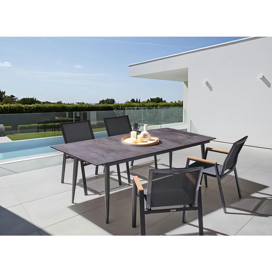 Beliani Table de salle à manger de jardin en Panneau stratifié haute pression HPL Moderne TOLENTINO  