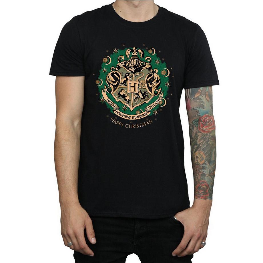 Harry Potter Hogwarts Wappen Kranz T-Shirt  