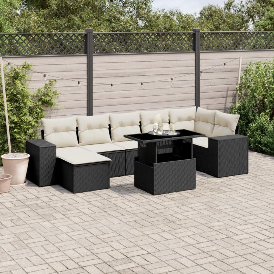 VidaXL set divano da giardino Polirattan  